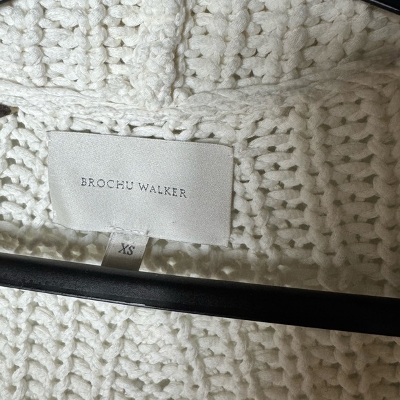 Brochu Walker Fida Handknit Shrug Cream Knit Women's Cardigan in Almond - Picture 12 of 15